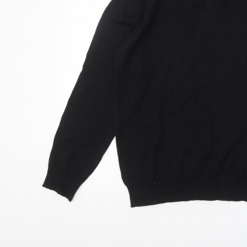 Additional view of Blazer Men's Black V-Neck jumper, size M, Classic Knit