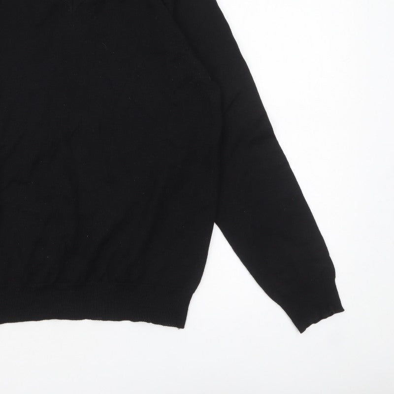 Additional view of Blazer Men's Black V-Neck jumper, size M, Classic Knit