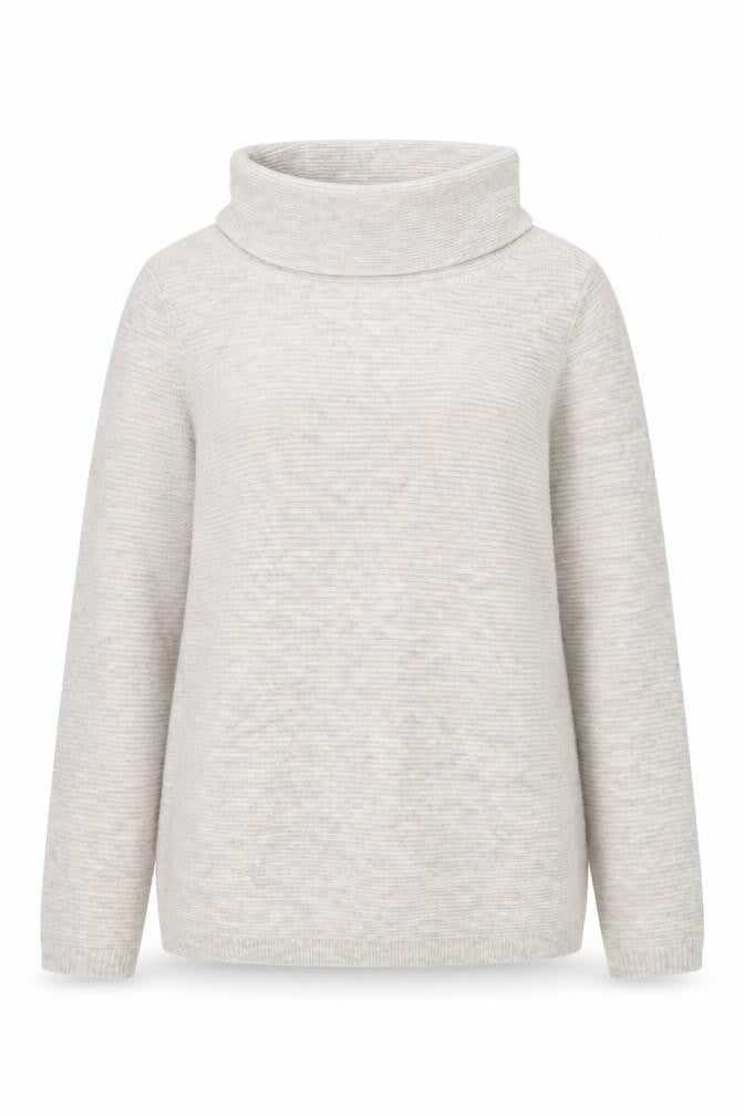 White Stuff Women’s Beige Wool Cowl Neck Pullover Jumper UK 10