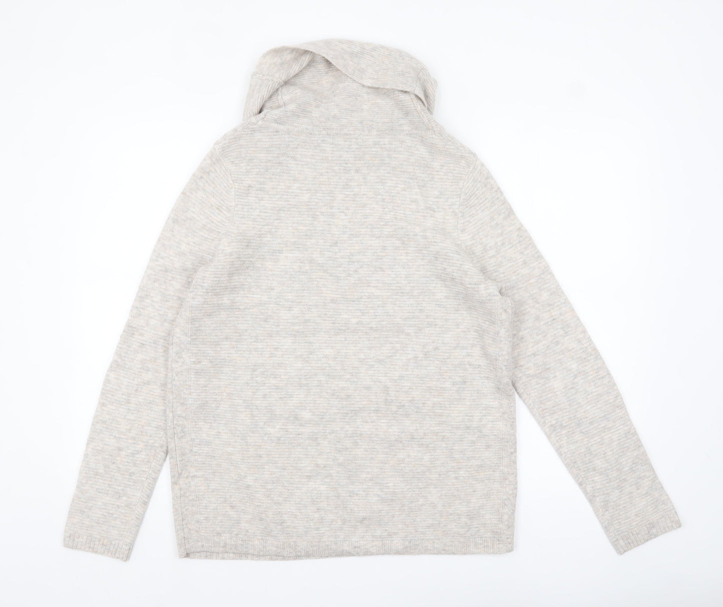 White Stuff Women’s Beige Wool Cowl Neck Pullover Jumper UK 10