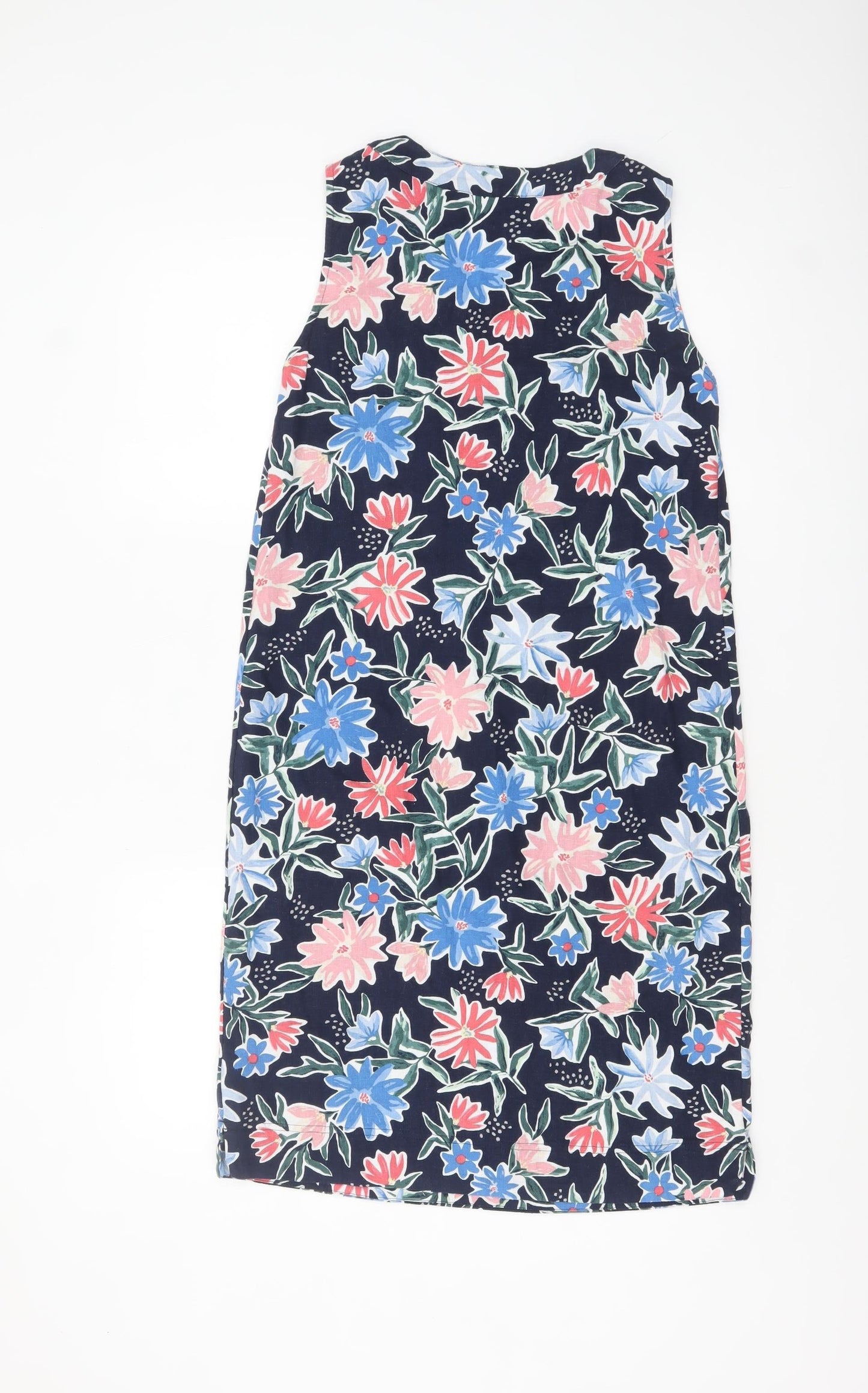 Marks and Spencer Women's Multicoloured Floral Shift Dress Size 6 Long