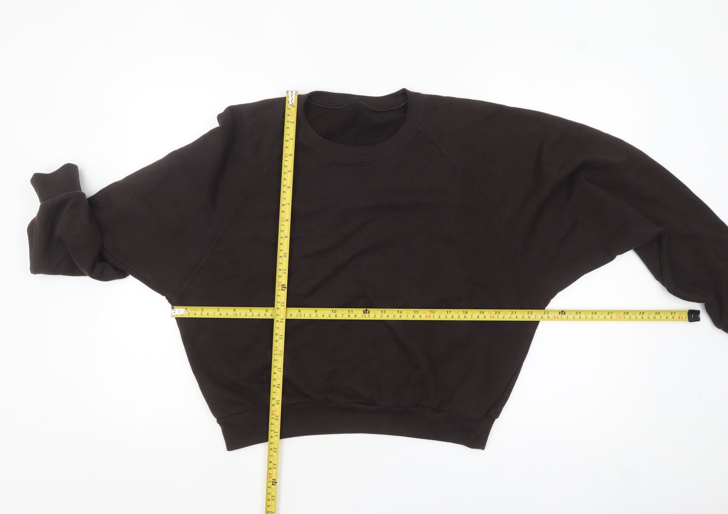 Uniqlo Womens Black Cotton Blend Crew Neck Pullover Sweatshirt L