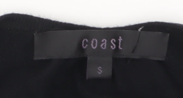Coast Women’s Black Shrug Cardigan Knit 3/4 Sleeve Size S