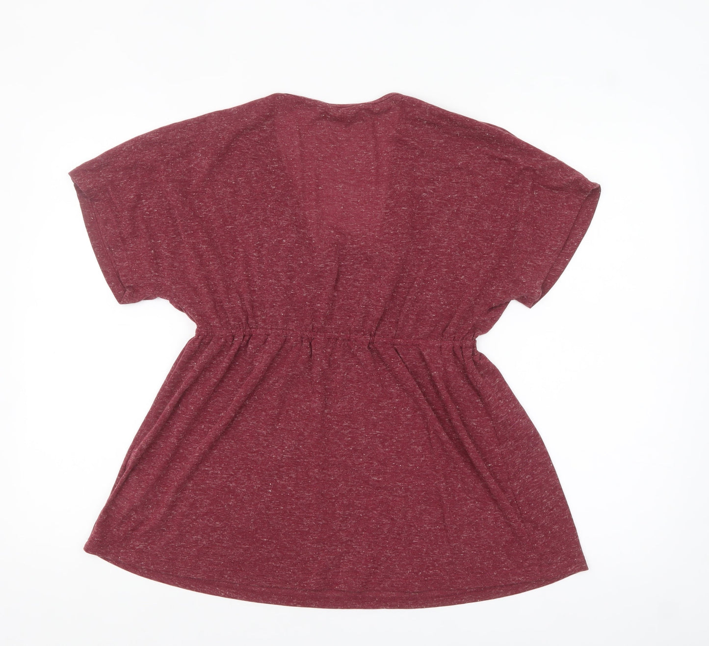 Blooming Marvellous Women's Red Tunic Blouse Size 16 V-Neck Relaxed Fit