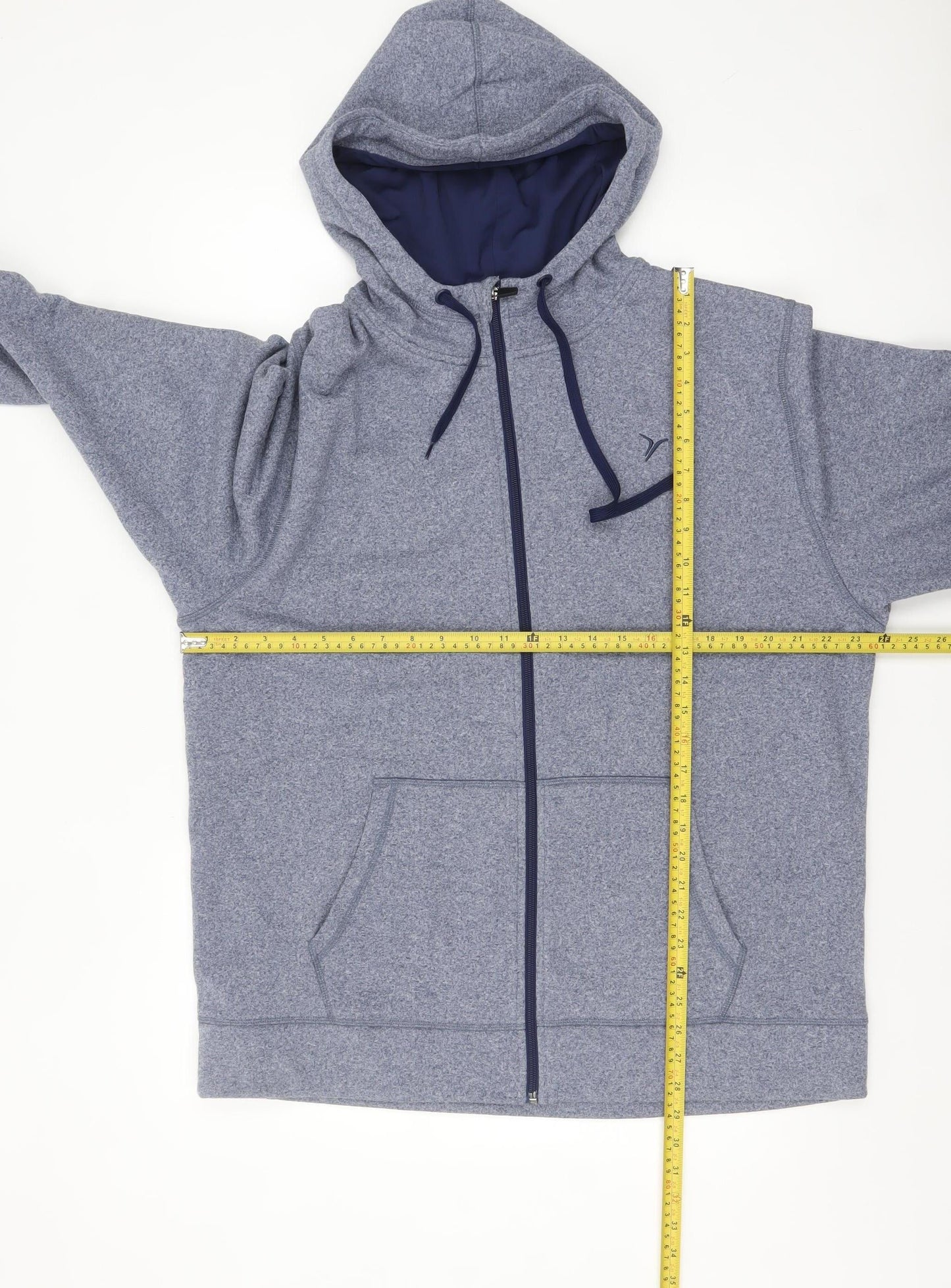 Old Navy Men's Blue Full Zip Fleece Hoodie XL Regular Fit