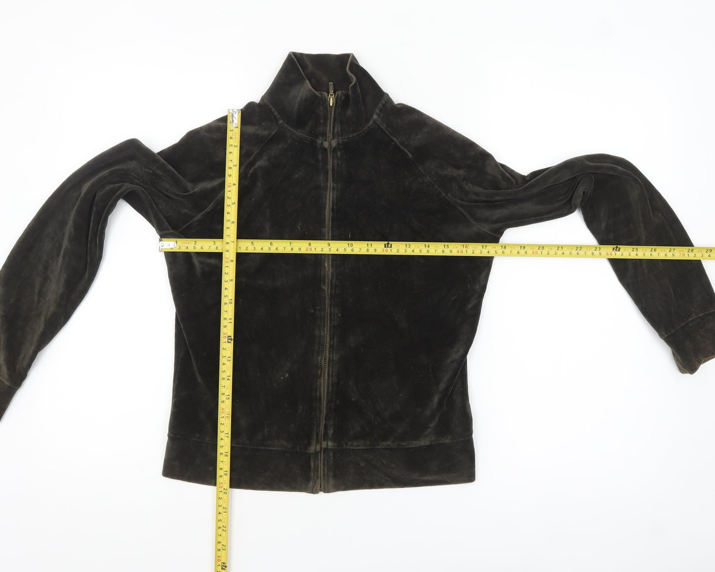 GAP Women’s Brown Velvet Stretch Full Zip Jacket XS