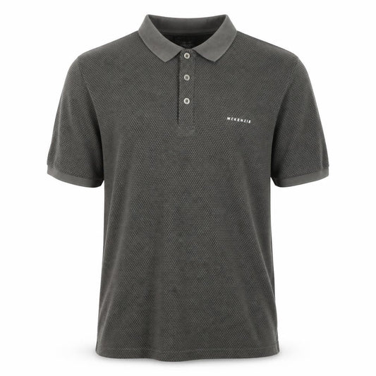 McKenzie Men’s Khaki Cotton Blend Short Sleeve Polo Shirt M