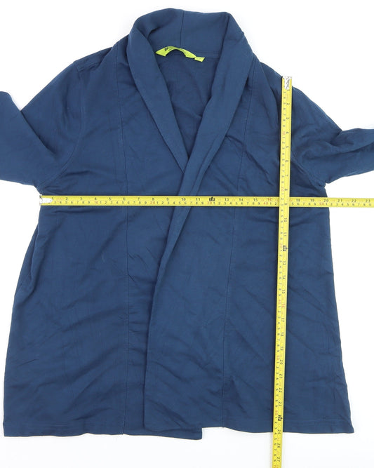 Mountain Warehouse Womens Blue Shawl Collar Blazer UK 12 Stretch Jersey