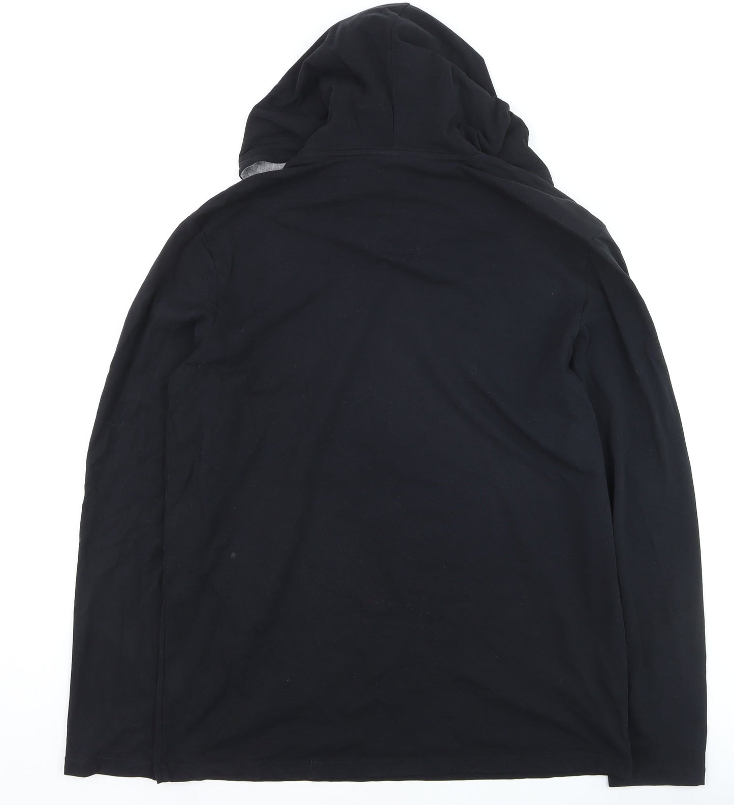 Hugo Boss Men's Black Pullover Hoodie M Logo Classic Style