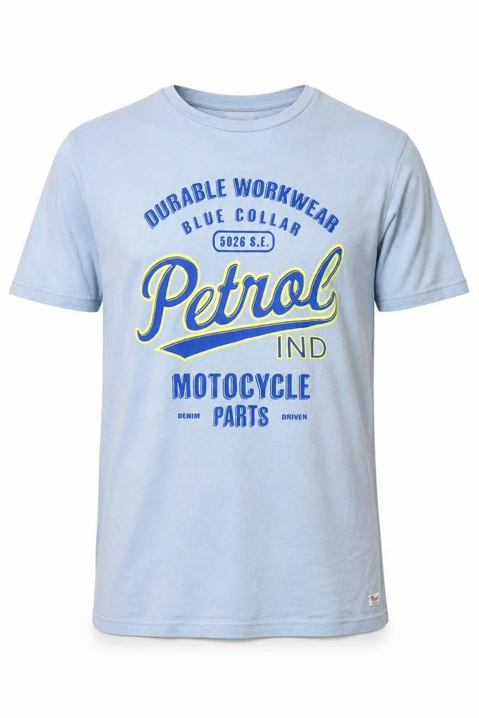 Petrol Industries Men's Blue L Graphic Motorcycle T-Shirt
