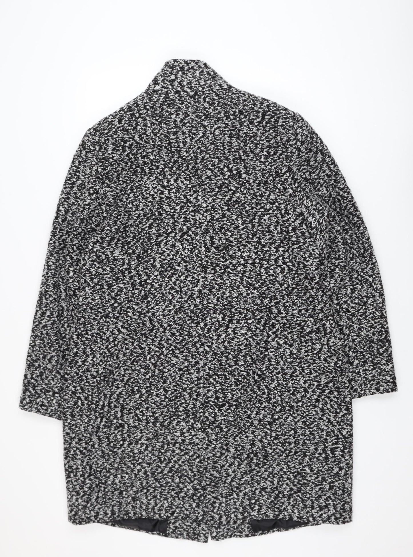Bonmarché Women's Grey Knit Coatigan Size 16 Overcoat