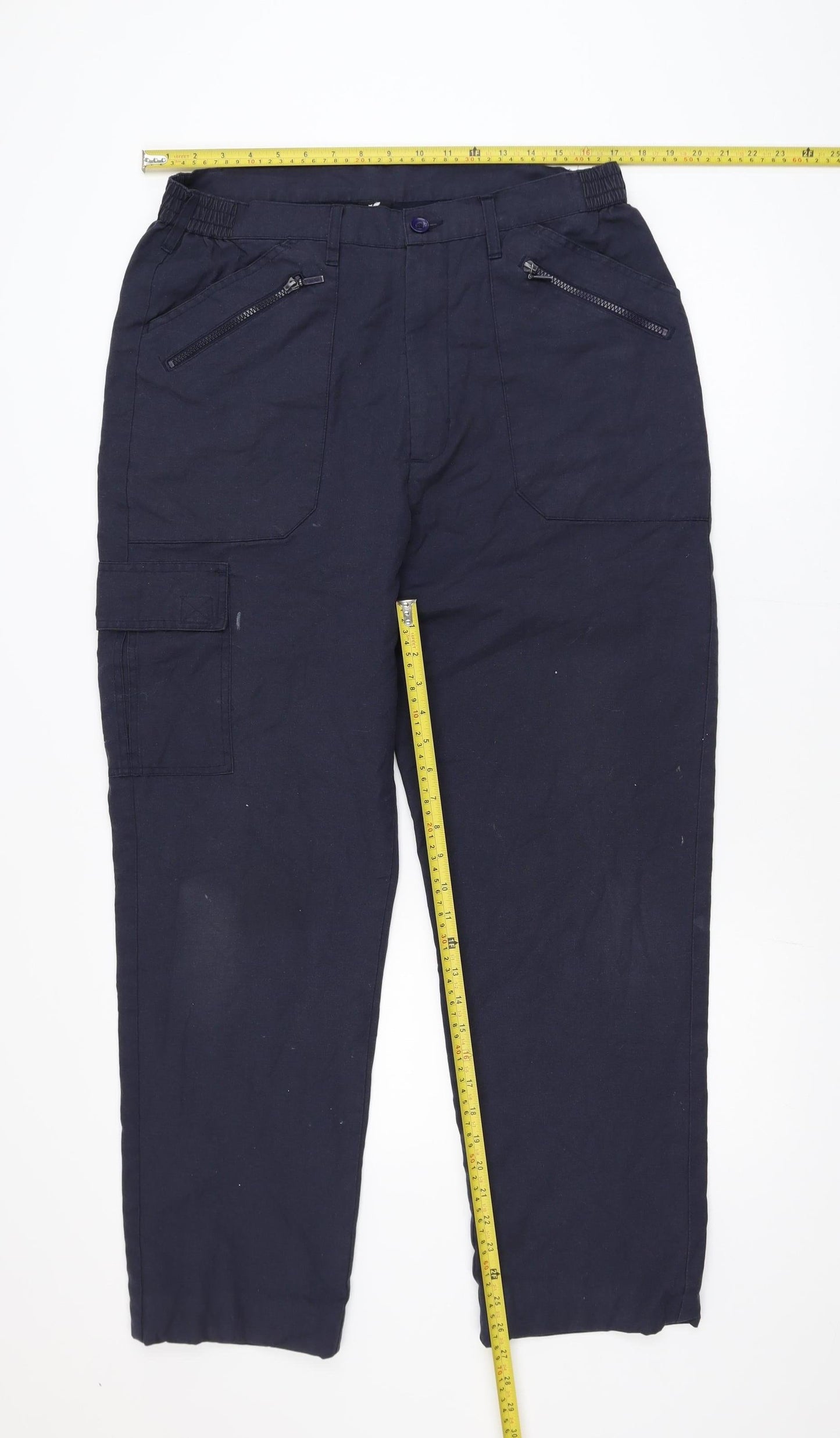 Pegasus Men's Blue Cargo Trousers 34Wx33L Regular Fit