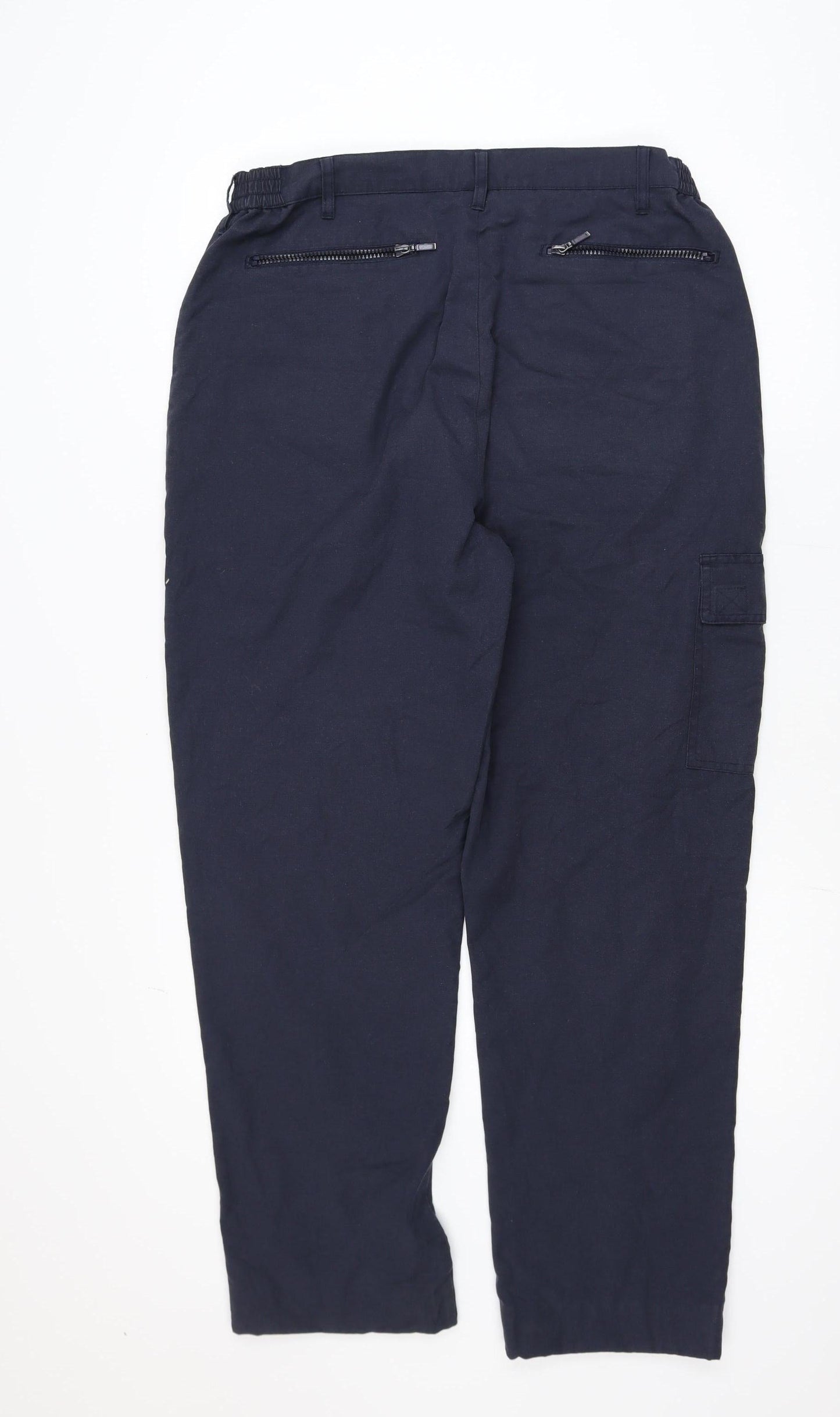 Pegasus Men's Blue Cargo Trousers 34Wx33L Regular Fit
