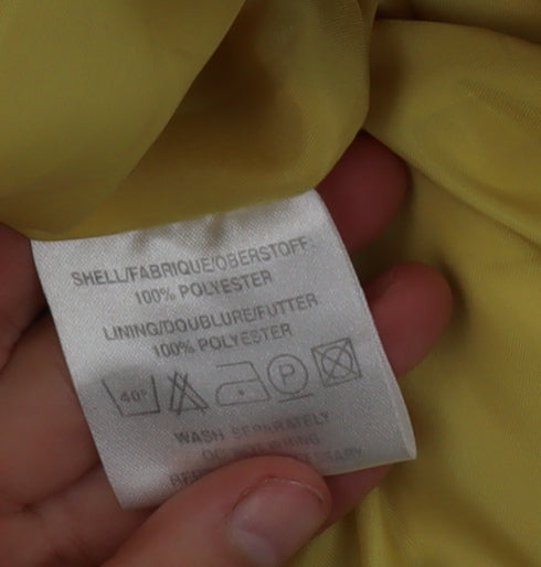 Dannimac Women’s Yellow Mid-Length Rain Coat Size M Polyester