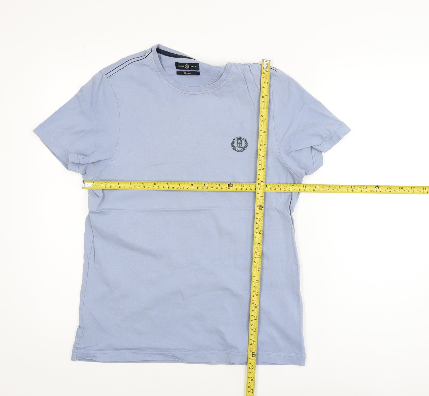 Henri Lloyd Men's Blue Regular Fit Cotton Crew Neck T-Shirt Size M