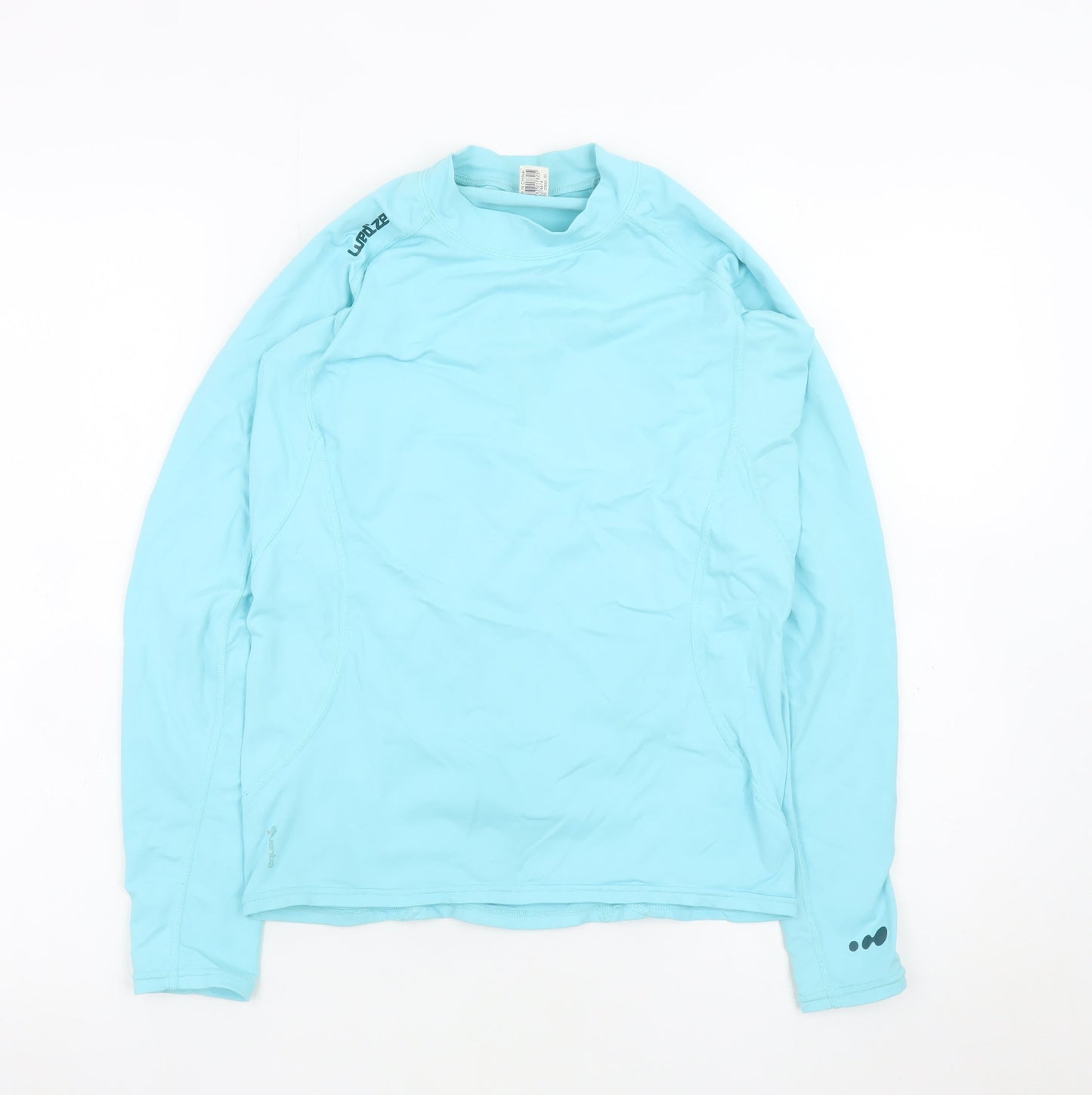Oxylane Women's Blue Long Sleeve Quick Dry Sports T-Shirt Size 12