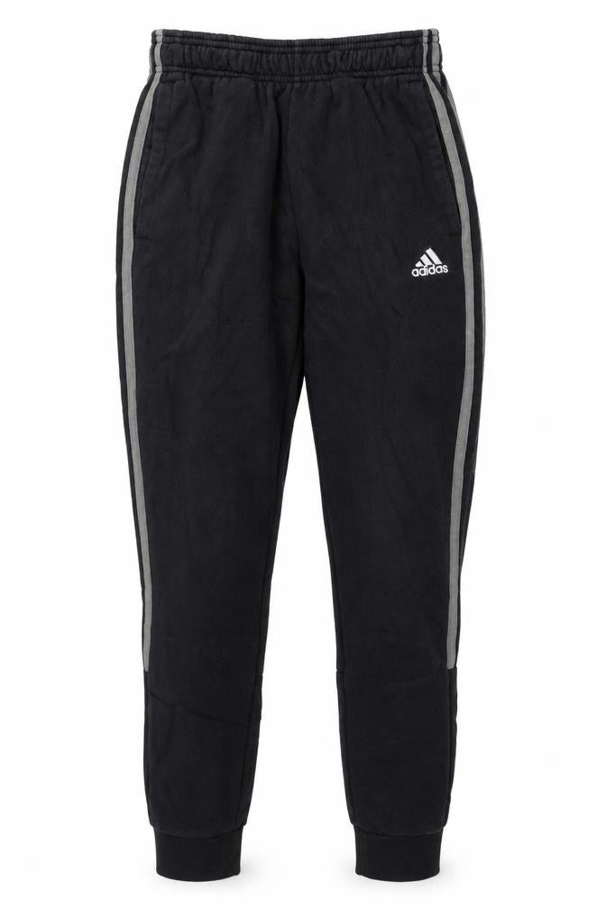 Adidas Men's Black XS Jogger Trousers with Stripe Detail