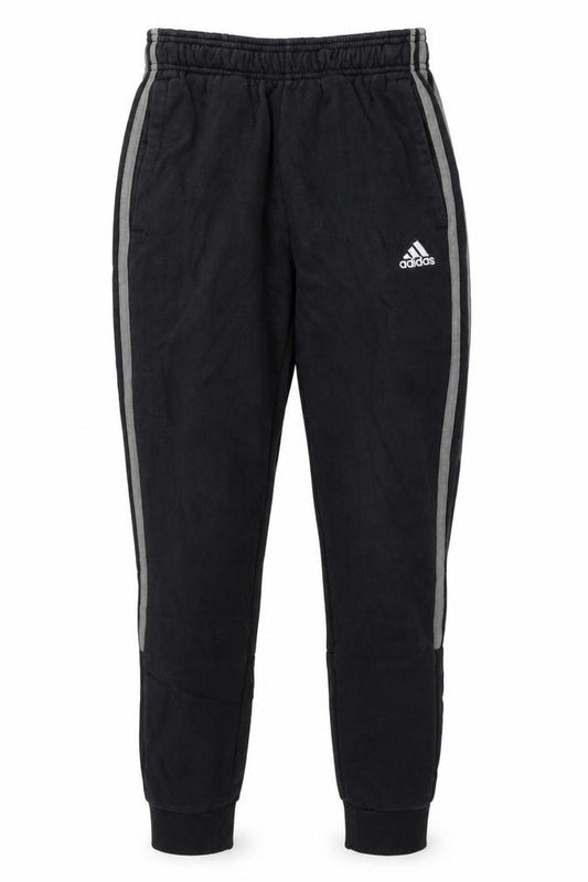 Adidas Men's Black XS Jogger Trousers with Stripe Detail