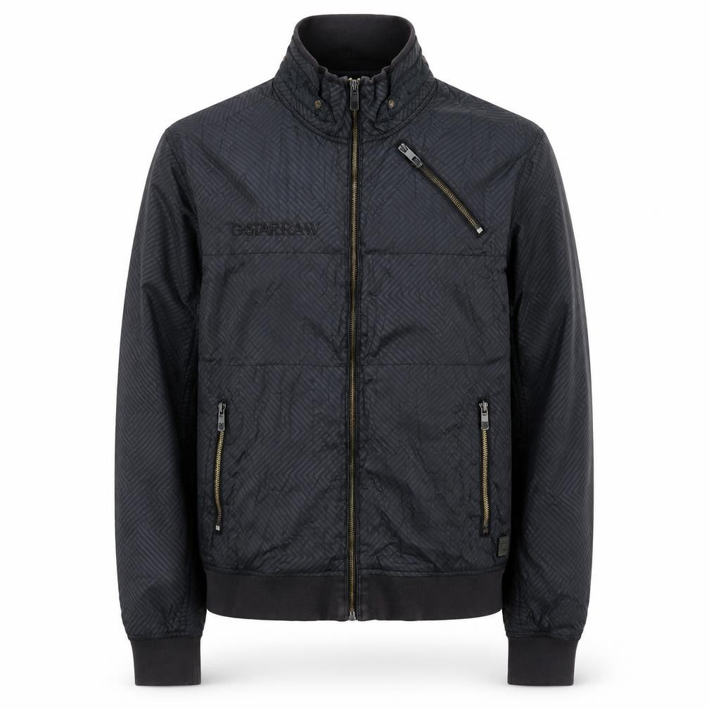 G-Star Men’s Black L Bomber Jacket Polyamide Zip-Up Urban Style