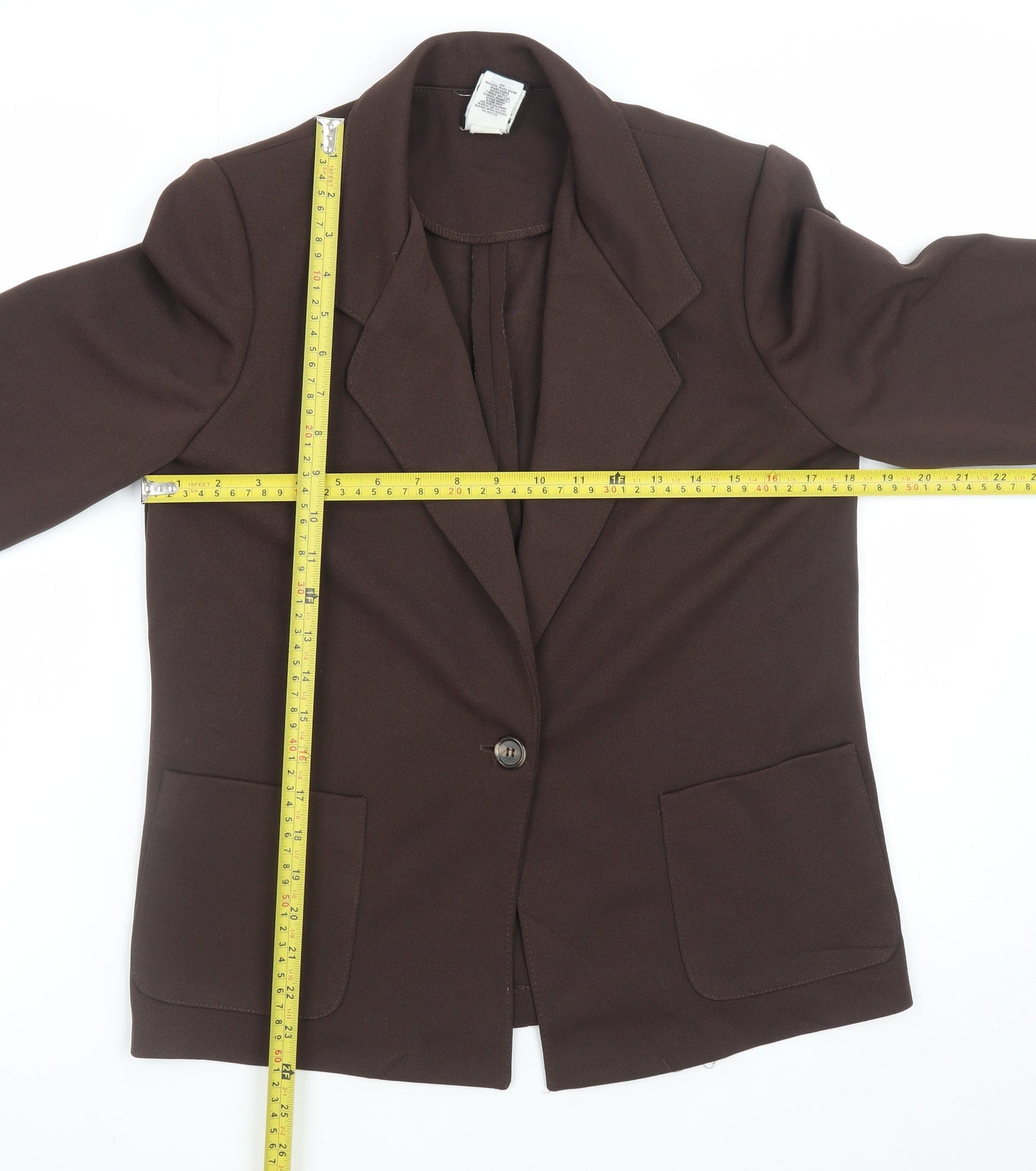 The Petite Concept by Devon Women's Brown Size 8 Single-Breasted Blazer