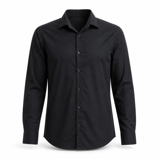 Zara Men's Black Super Slim Fit Formal Dress Shirt Medium