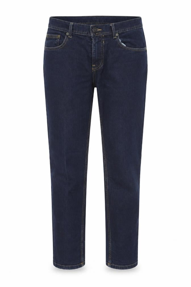 Front view of Zara Women Blue Straight Denim Jeans, size 14, Regular Fit
