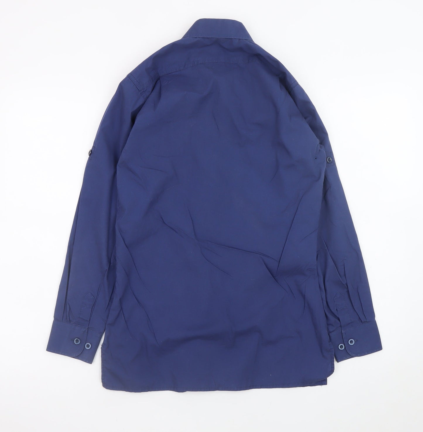 Rock and River Boys Blue Long Sleeve Button-Up Shirt 13-14 Years Scouts Uniform