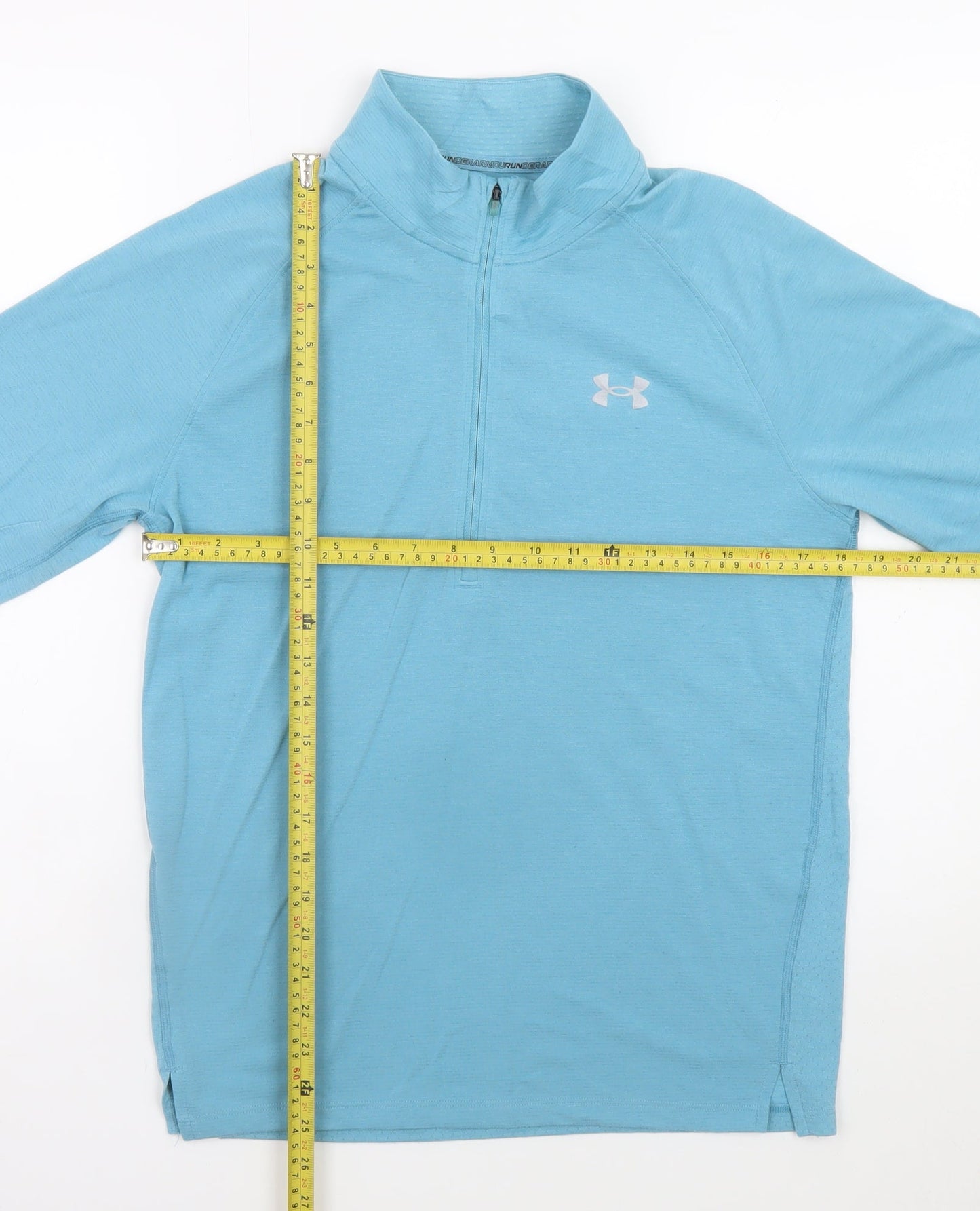 Under Armour Men's Blue Small 1/4 Zip Running Track Jacket