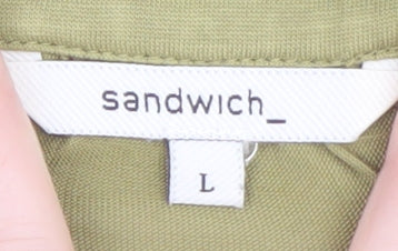 Sandwich Women’s Green Long Sleeve Modal Blend Blouse Size L