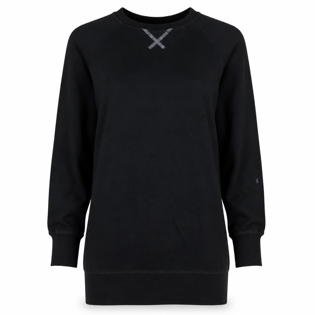 Adidas Womens Black Long Sleeve Pullover Sweatshirt Size 10