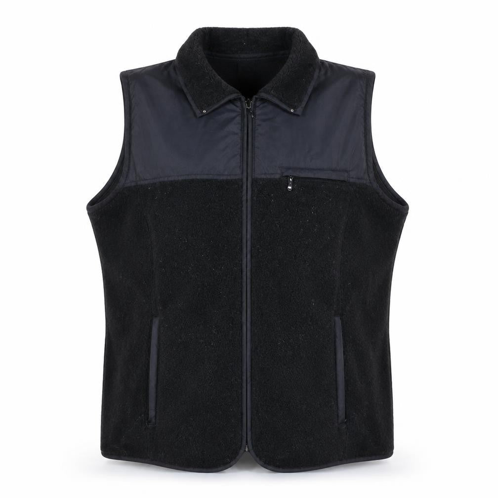 Front view of Gap Women's Black Fleece Bodywarmer Waistcoat, size S