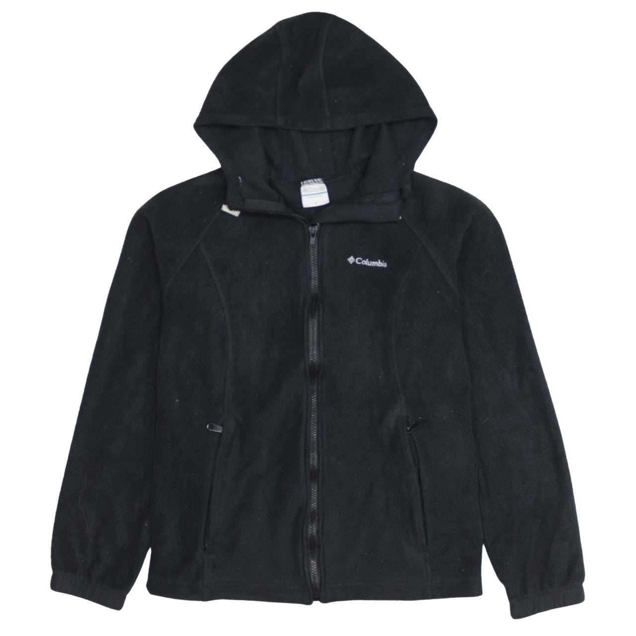 Columbia Womens Black Fleece Hooded Full Zip Jacket Size M
