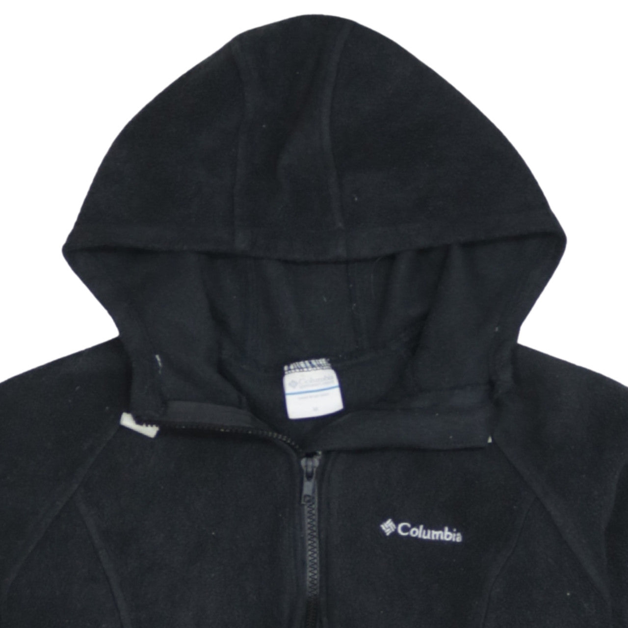 Columbia Womens Black Fleece Hooded Full Zip Jacket Size M