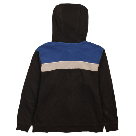 Nike Boys Black Blue Full Zip Hoodie Size 12-13 Years L Logo Design
