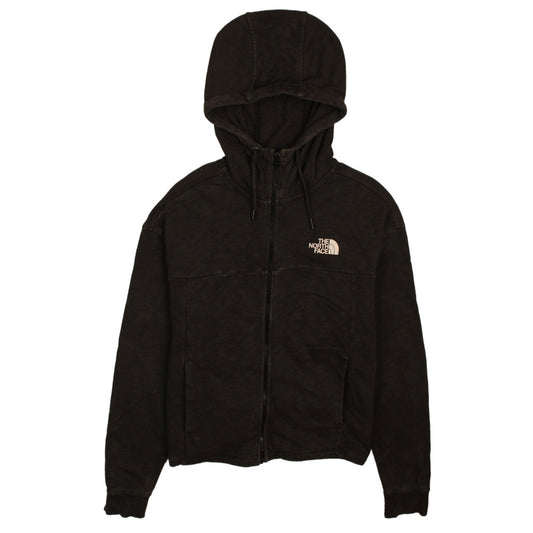 The North Face Womens Black Full Zip Hoodie L Hooded Sweatshirt