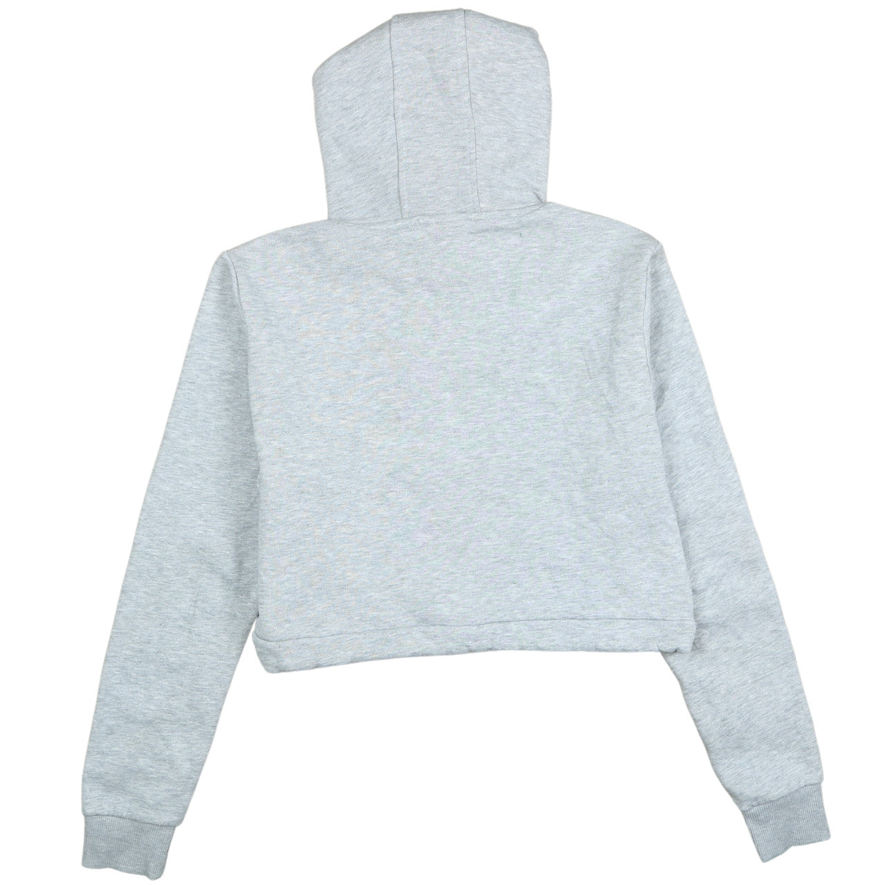 Fila Women Grey Pullover Hoodie UK 12 Logo Drawstring Casual