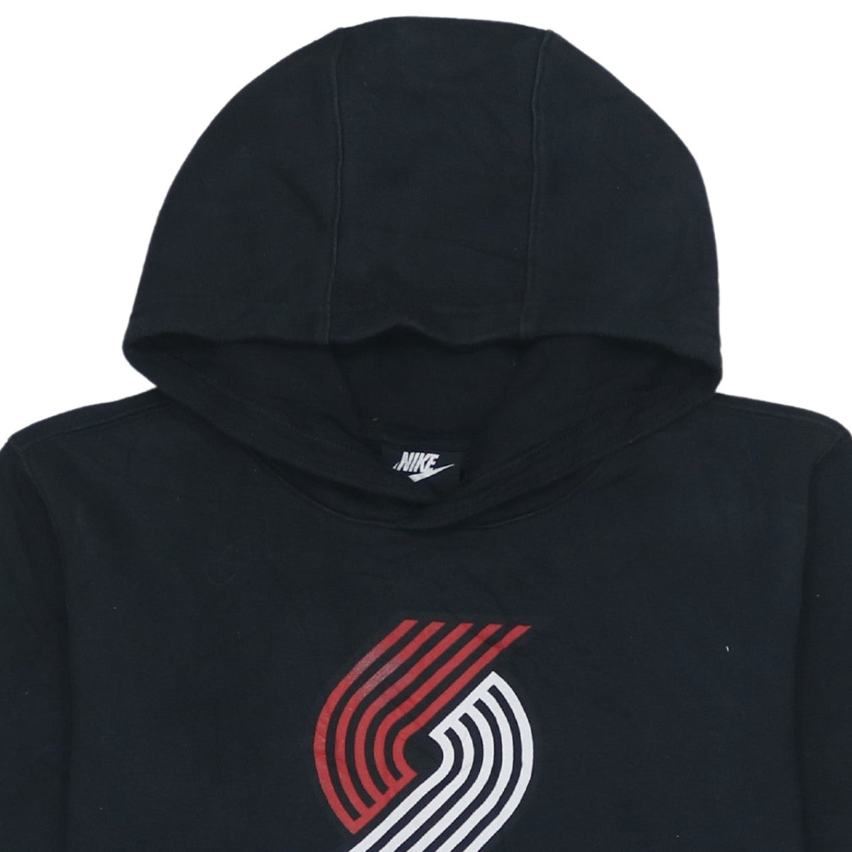 Additional view of Nike boys’ black pullover hoodie l 14/16 portland trail blazers logo