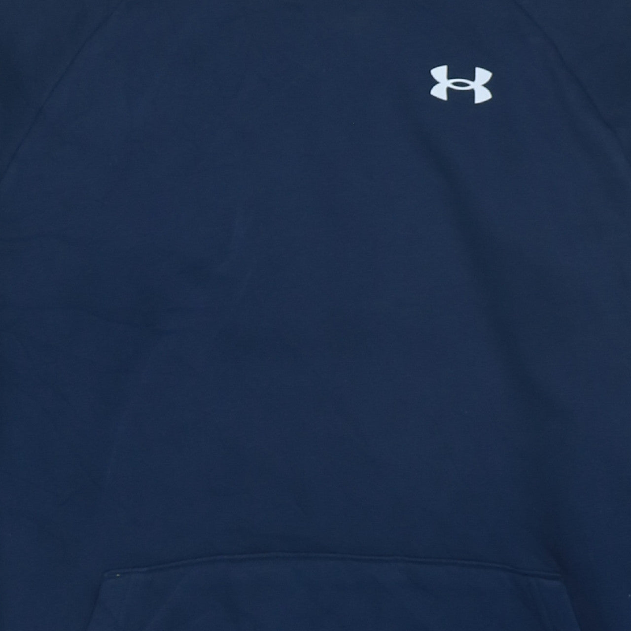 Under Armour Boys Navy Blue Pullover Hoodie YXL Loose Fit Sportswear