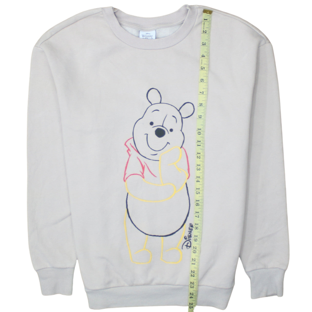 George Women Grey Winnie the Pooh Sweatshirt S 8-10 Crew Neck Pullover
