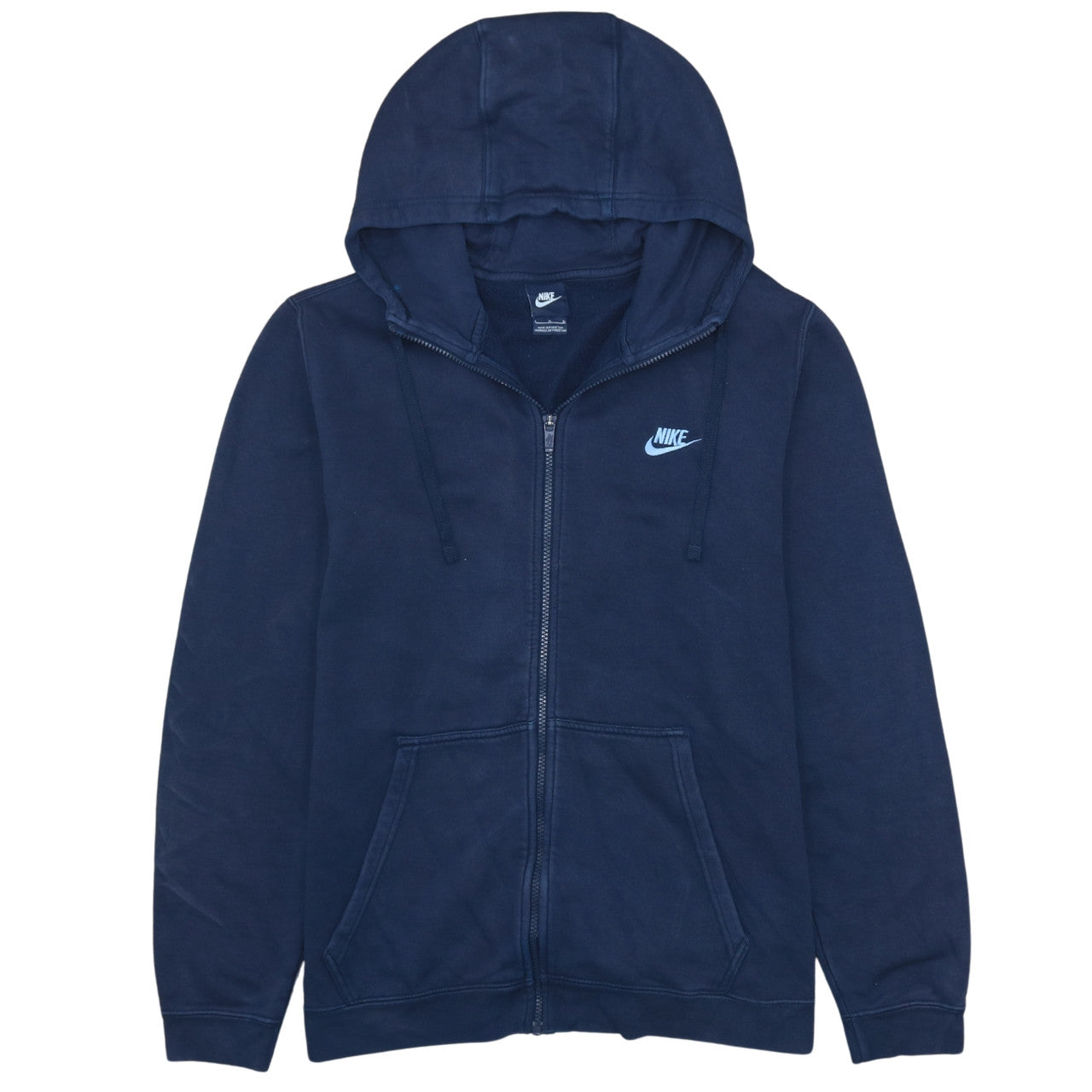 Nike Men's Blue Full Zip Hoodie Size L Sportswear