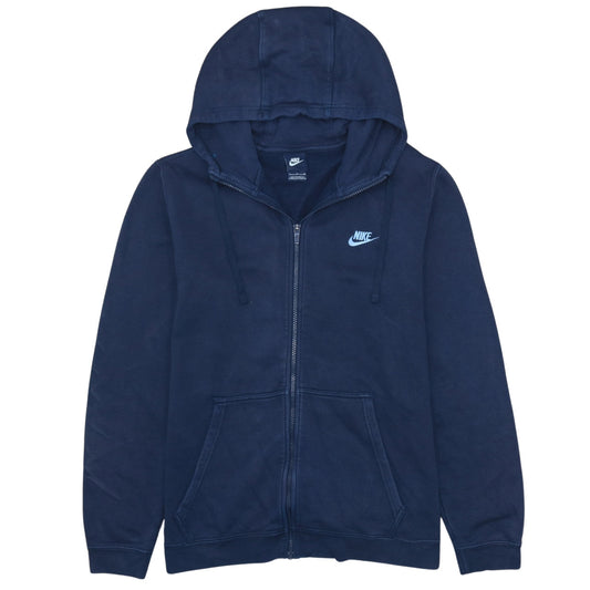 Nike Men's Blue Full Zip Hoodie Size L Sportswear