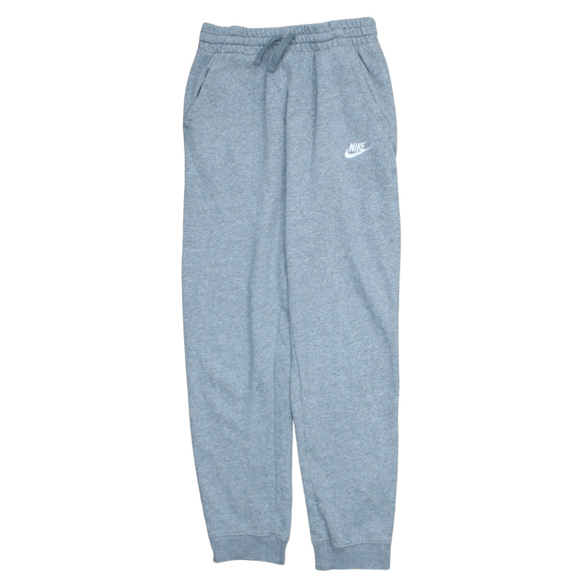 Additional front view of Nike boys’ grey xl jogger sweatpants with drawstring waist and pockets