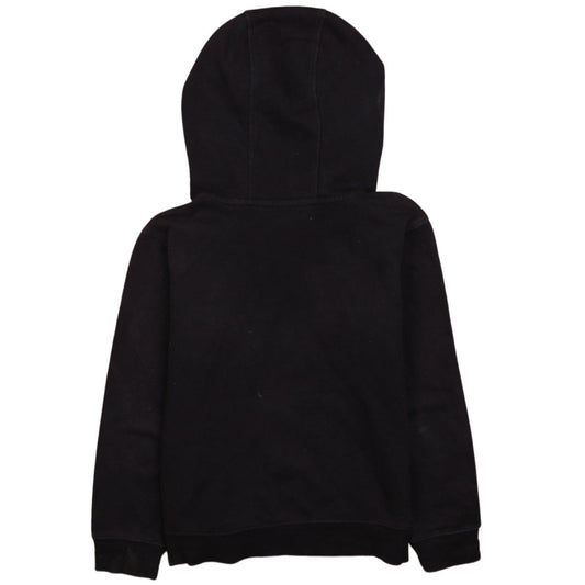 The North Face Boys Black Pullover Hoodie M Full Logo Casual Sweatshirt