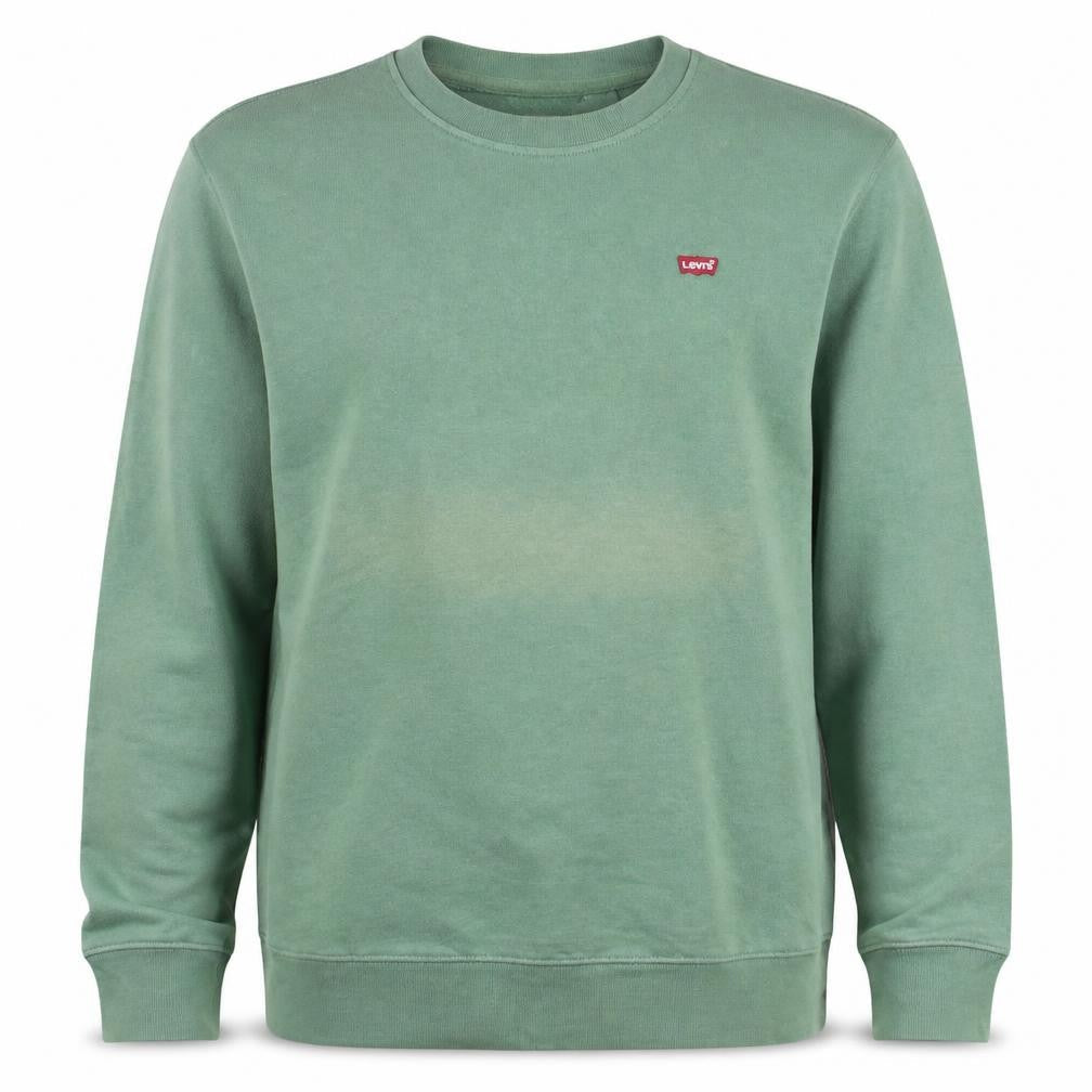 Levi's Men's Green Crew Neck Fleece Sweatshirt Size S Regular Fit