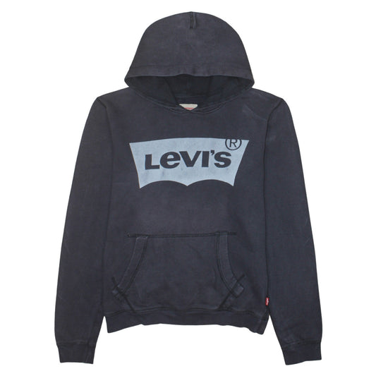 Levi’s Women’s Black Size 16 Cotton Logo Pullover Hoodie