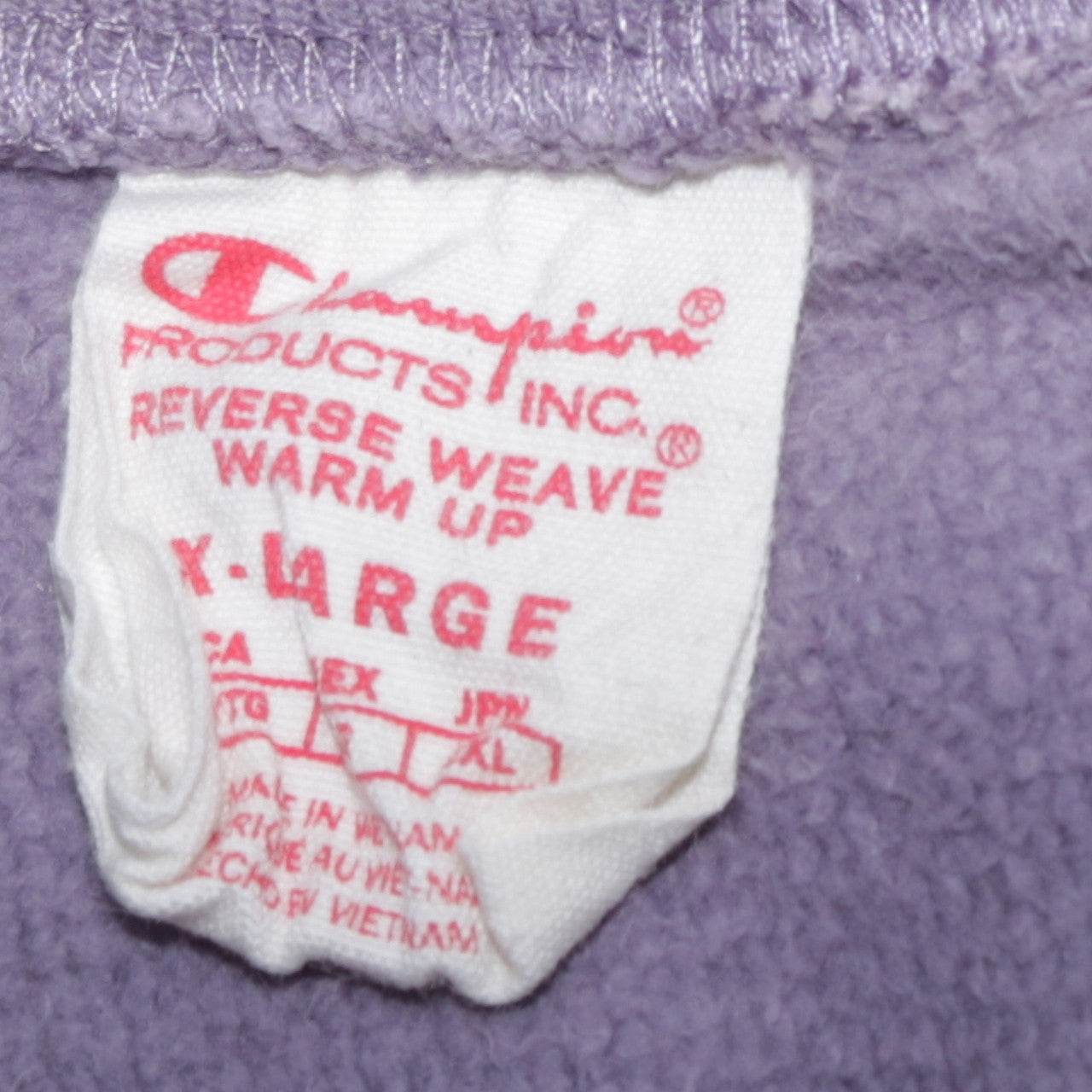 Champion Womens Purple XL Reverse Weave Cotton Sweatshirt