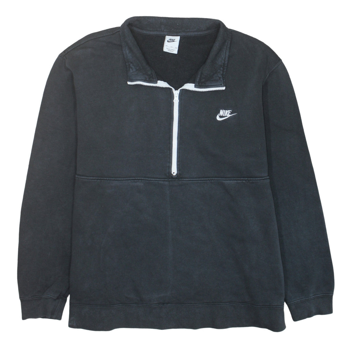 Additional front view of Nike Men's Black 1/2 Zip Fleece Sweatshirt 2XL Regular Fit
