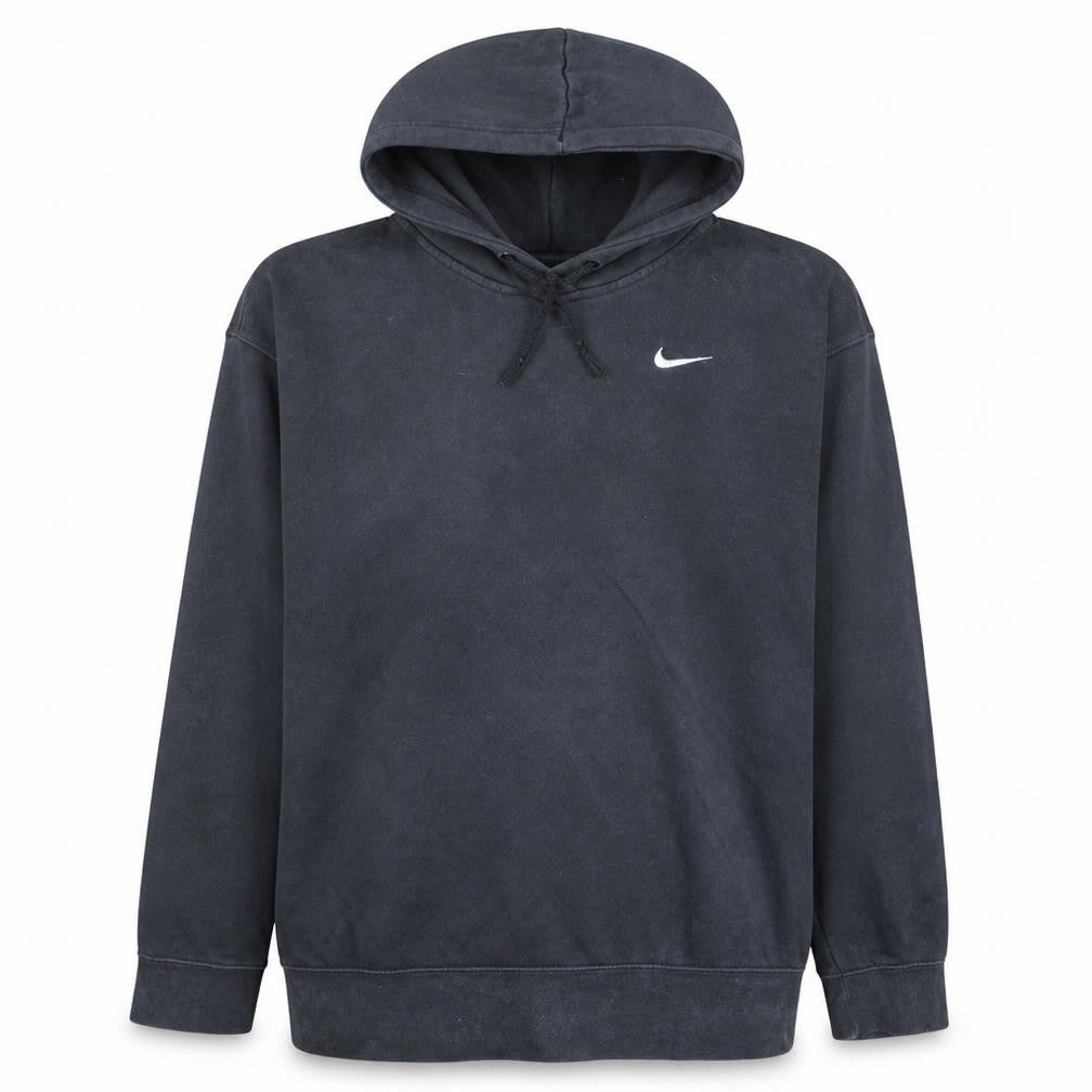 Front view of Nike Men's Black Pullover Hoodie XL Logo Sports Fleece