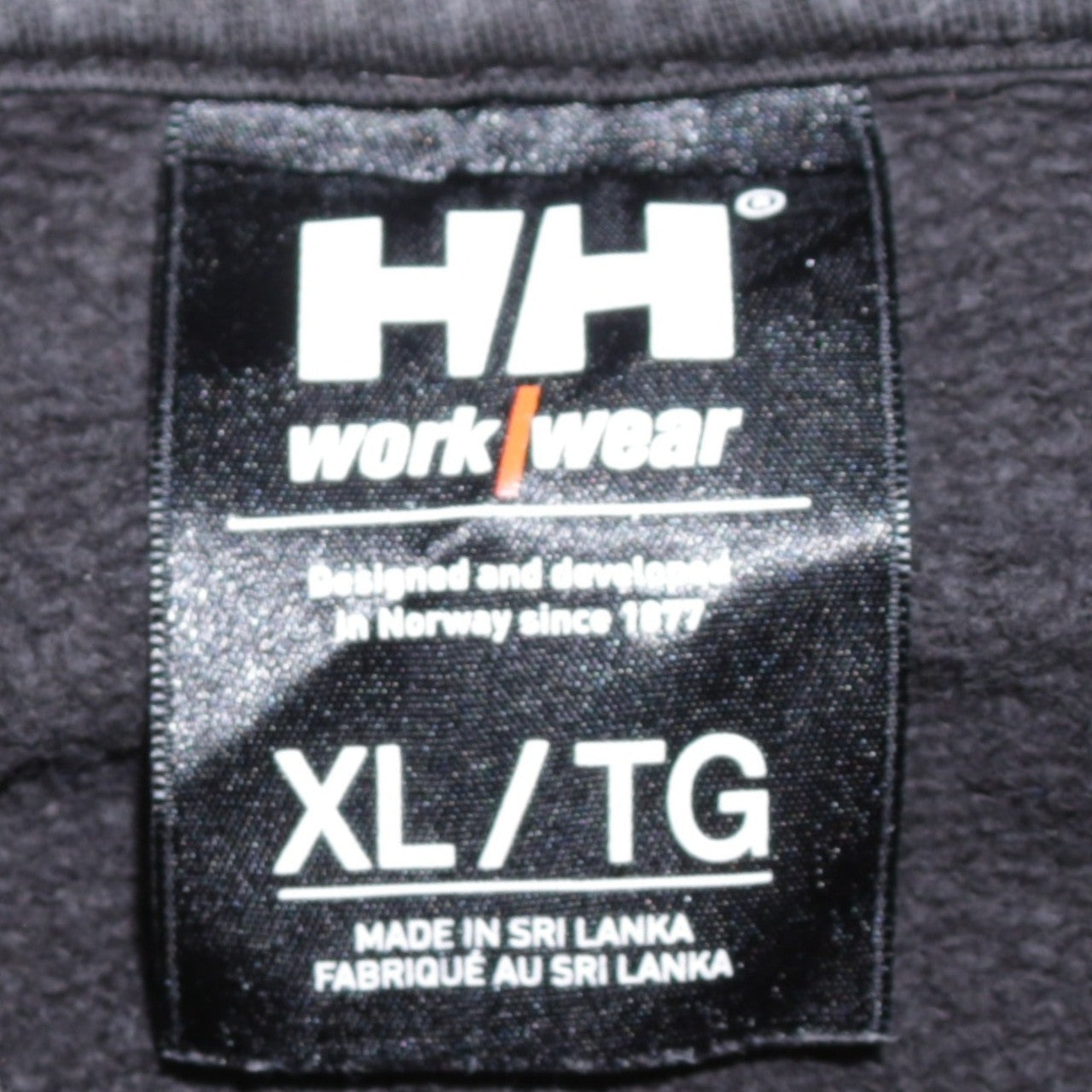 Helly Hansen Men's Black XL Pullover Hoodie Cotton Workwear