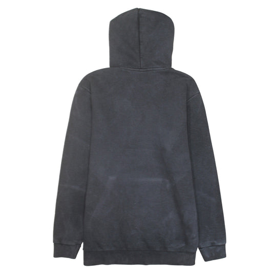 Adidas Men Black Pullover Hoodie L Fleece Sports Logo